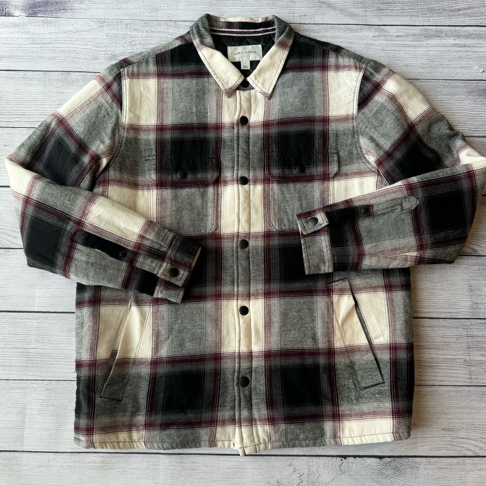 Plaid Shirt Jacket Men’s size L